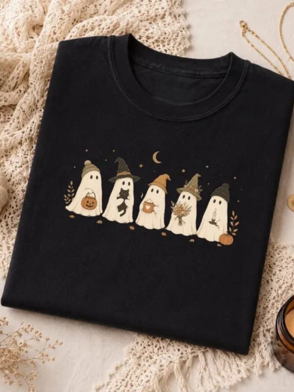 Halloween Ghost Shirt, Fall Tee, Autumn Shirt, Halloween Shirt